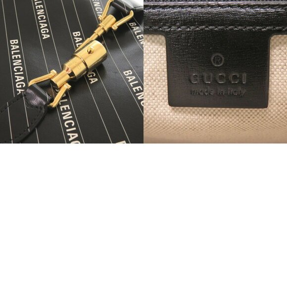 GUCCI Jackie 1961 Balenciaga Collaboration Black Shoulder Bag - Picture 9 of 9